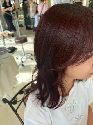 ミディアム カラー 下四日市 翠のヘアスタイル
