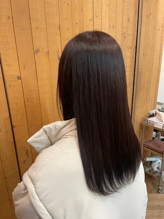 セミロング カラー 曻地 彩乃のヘアスタイル