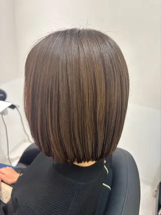 ショート 透明感カラーボブ レイヤー/asukaのヘアスタイル