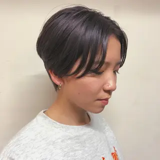 ショート カラー AOI🕊️横浜 メンズ/レイヤーのヘアスタイル