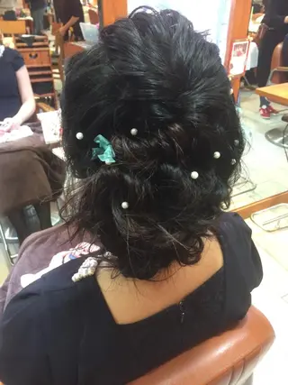 ロング カラー パーマ ヘアアレンジ 可愛いを作る神 ナオヒロのヘアスタイル