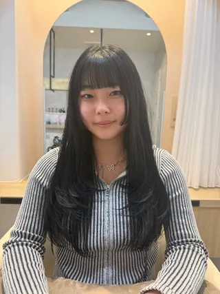 ロング ボブ&寒色🎐ᩚ 短髪 COCOROのヘアスタイル