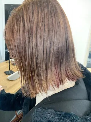 ミディアム 初めてでも失敗しない 透明感カラー　Miiのヘアスタイル