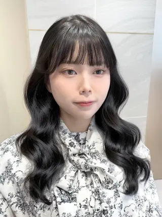 ロング カラー 透明感カラー🌿 グレージュ🐺陽介のヘアスタイル