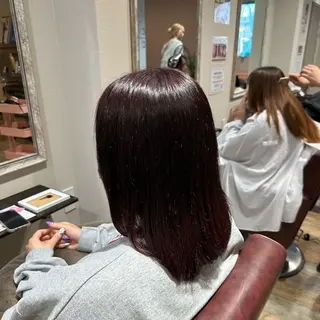 セミロング カラー 柔らかいbeige ¦韓国¦🩰マユ🩰のヘアスタイル