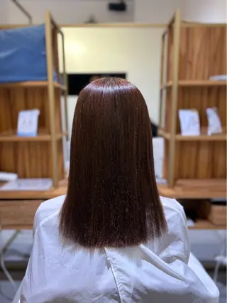 セミロング 永山 日菜のヘアスタイル