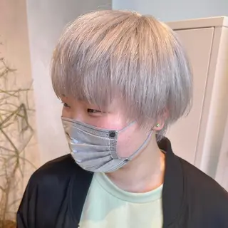 ショート カラー デザインカラー/パー マ🦖外岡咲希🦖のヘアスタイル