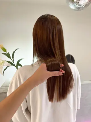 ロング 🎀ピンクベージュ/ 梅田/茶屋町🎀のヘアスタイル