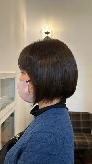 ミディアム カラー 水谷 優華のヘアスタイル