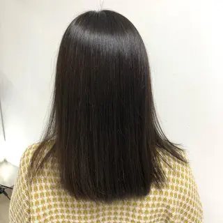 セミロング 髪質改善・白髪ぼかし /お悩み対応カラーのヘアスタイル