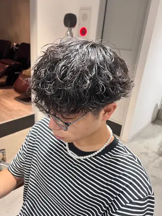 ミディアム パーマ メンズ メンズカットパーマ ✂️ JOYAのヘアスタイル