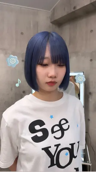 ショート カラー ハイトーン/ゆるふわ 🧚𖥔ׁTOMO♡のヘアスタイル
