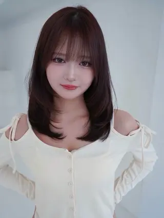 angelica布施 窪田隆平のヘアスタイル