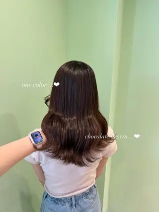 カラー エクステ🎀 暖色カラー🎀amiのヘアスタイル