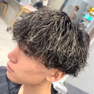 ミディアム カラー ヘアアレンジ メンズ fifth 石川 凪のヘアスタイル