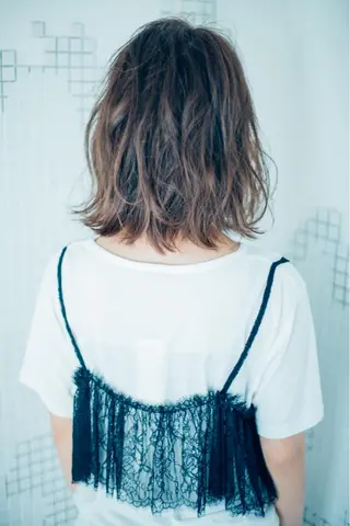 ミディアム カラー パーマ ヘアアレンジ メンズ キッズ ネイル マツエク・マツパ premier modelsのヘアスタイル
