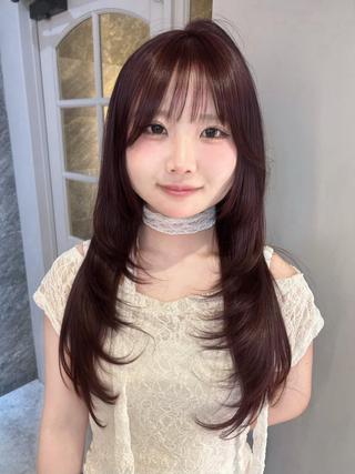 ロング 岩永 ひなのヘアスタイル