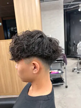 ショート パーマ メンズ メンズパーマカット 達人/涼のヘアスタイル