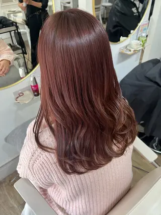 ミディアム カラー Risa🐈⬛/ グレージュ/透明感のヘアスタイル