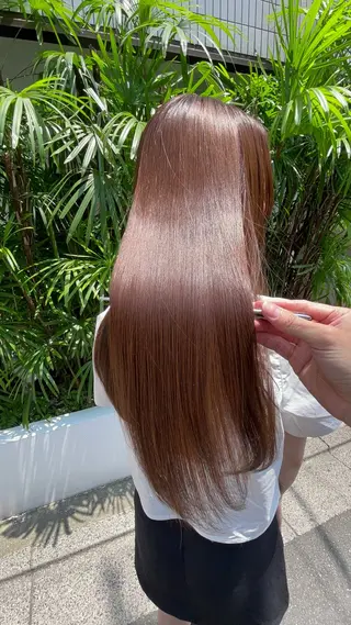ロング カラー 髪質改善カラー ショートボブ専門のヘアスタイル