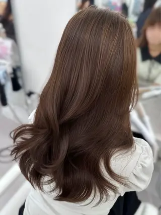 セミロング なつき🎀韓国ヘア /透明感カラーのヘアスタイル