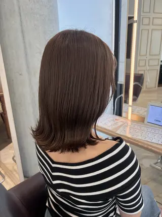 ミディアム 🍪ﾖｼｲﾊﾙﾈ🍪 ﾗﾍﾞﾝﾀﾞｰｶﾗｰのヘアスタイル