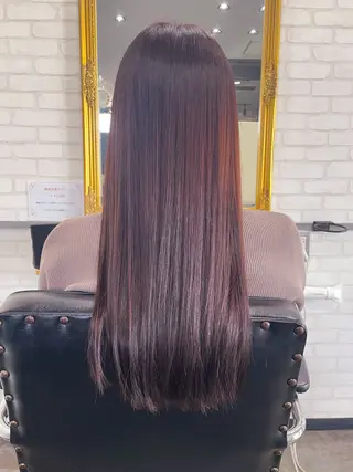 ロング カラー 金澤 愛のヘアスタイル
