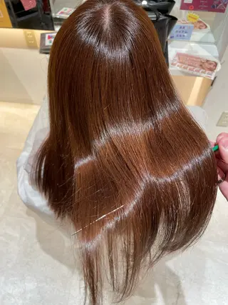 ロング 髪質改善・縮毛矯正 濱　泰賀のヘアスタイル
