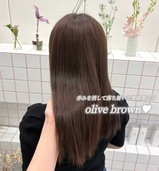ロング カラー ゆうひ🎀艶カラー/ ヘアメ/チョコカラーのヘアスタイル