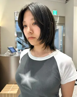 セミロング カラー ピンクカラー美容師 新宿美容室🎀のヘアスタイル