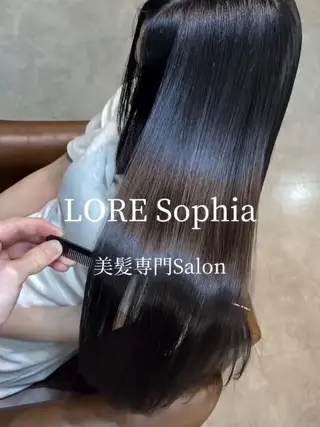 ミディアム LORESophia 縮毛矯正/髪質改善のヘアスタイル