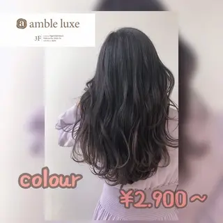 ロング カラー ヘアアレンジ 【公式】amble luxe池袋東口🩷のヘアスタイル