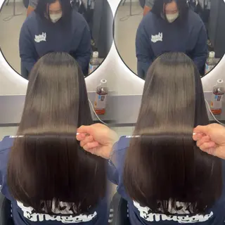 ロング カラー ヘアアレンジ 新宿 /髪質改善/ レイヤー/ヒュウガのヘアスタイル