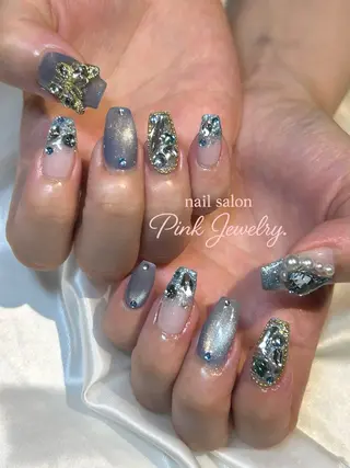 ネイル Pink Jewelry.のネイルデザイン