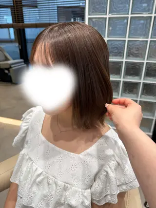 ミディアム カラー 木村 智美のヘアスタイル