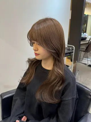 ロング カラー 韓国ヘア🇰🇷 YUKINAのヘアスタイル