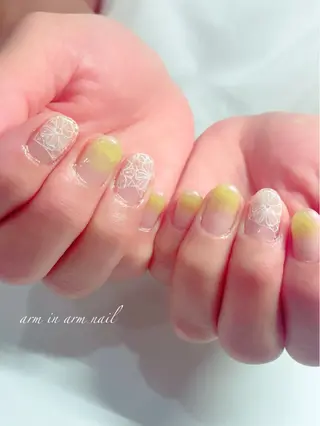 ネイル arm in arm ︎✿Yamamotoのマツエク・マツパデザイン