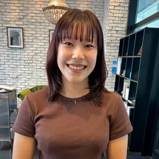 ミディアム 好光 優香のヘアスタイル