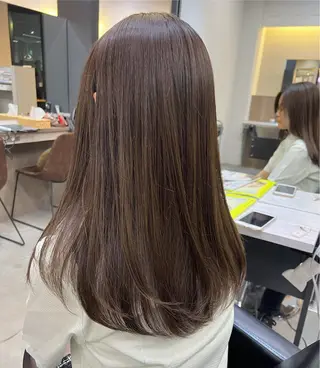 セミロング 韓国ヘア🇰🇷 YUKINAのヘアスタイル