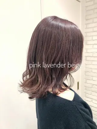 ミディアム カラー 大平 美沙のヘアスタイル