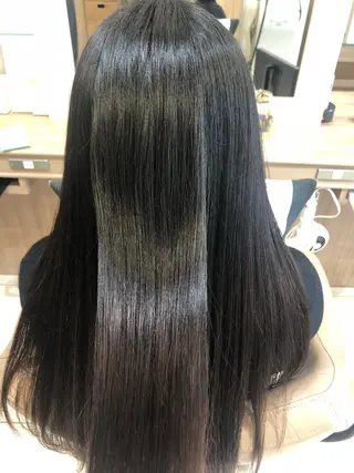 ロング パーマ ママ美容師⭐️ シモダイラ ヒデミのヘアスタイル