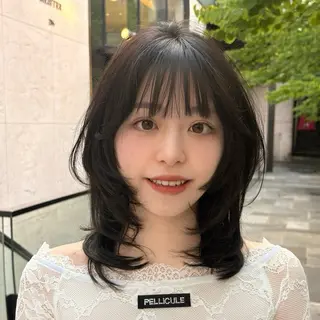 ミディアム Ami/レイヤー /柔らかカラー🌷のヘアスタイル