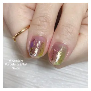 ミディアム ネイル 🐾enen style 🐾のネイルデザイン