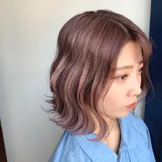 ミディアム カラー ヘアアレンジ 江藤 星史のヘアスタイル