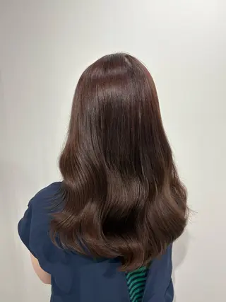 ロング カラー 透明感艶カラー/ 岡田澪香のヘアスタイル