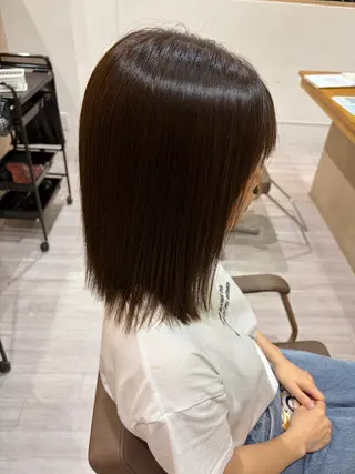 ミディアム 泰中 玲音のヘアスタイル