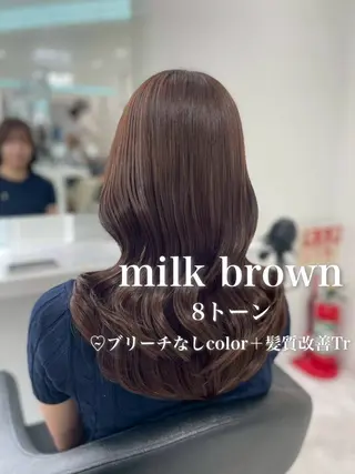 ロング カラー 盛れる上質ワンホン ヘア🤍YUME🤍のヘアスタイル