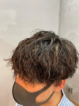 ショート カラー パーマ メンズ メンズ特化🔥 アサオカカズキのヘアスタイル