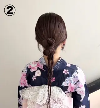 ロング ヘアアレンジ 暖色カラー/ パリジェンヌ💟みくのヘアスタイル