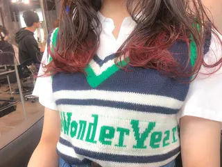 セミロング カラー ヘアアレンジ kenta GATTACAのヘアスタイル